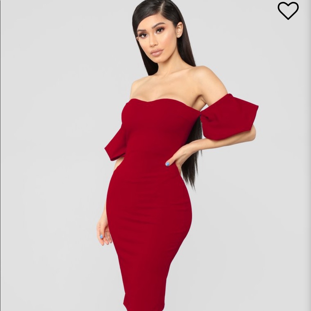 Fashion Nova red dress